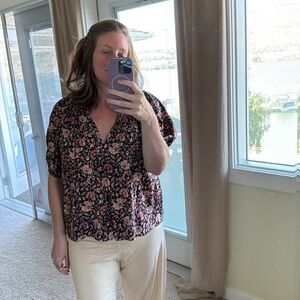 Ulla Johnson Arusi Floral Cotton top